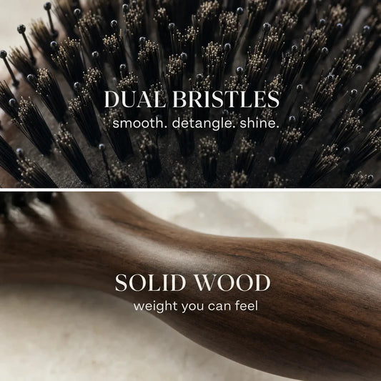 Bamboo™ Brosse Cheveux Sanglier en Bambou