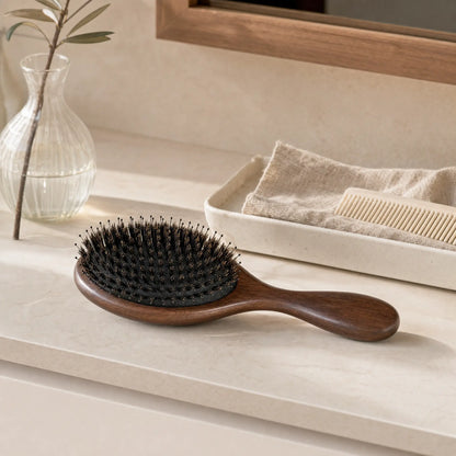 Bamboo™ Brosse Cheveux Sanglier en Bambou